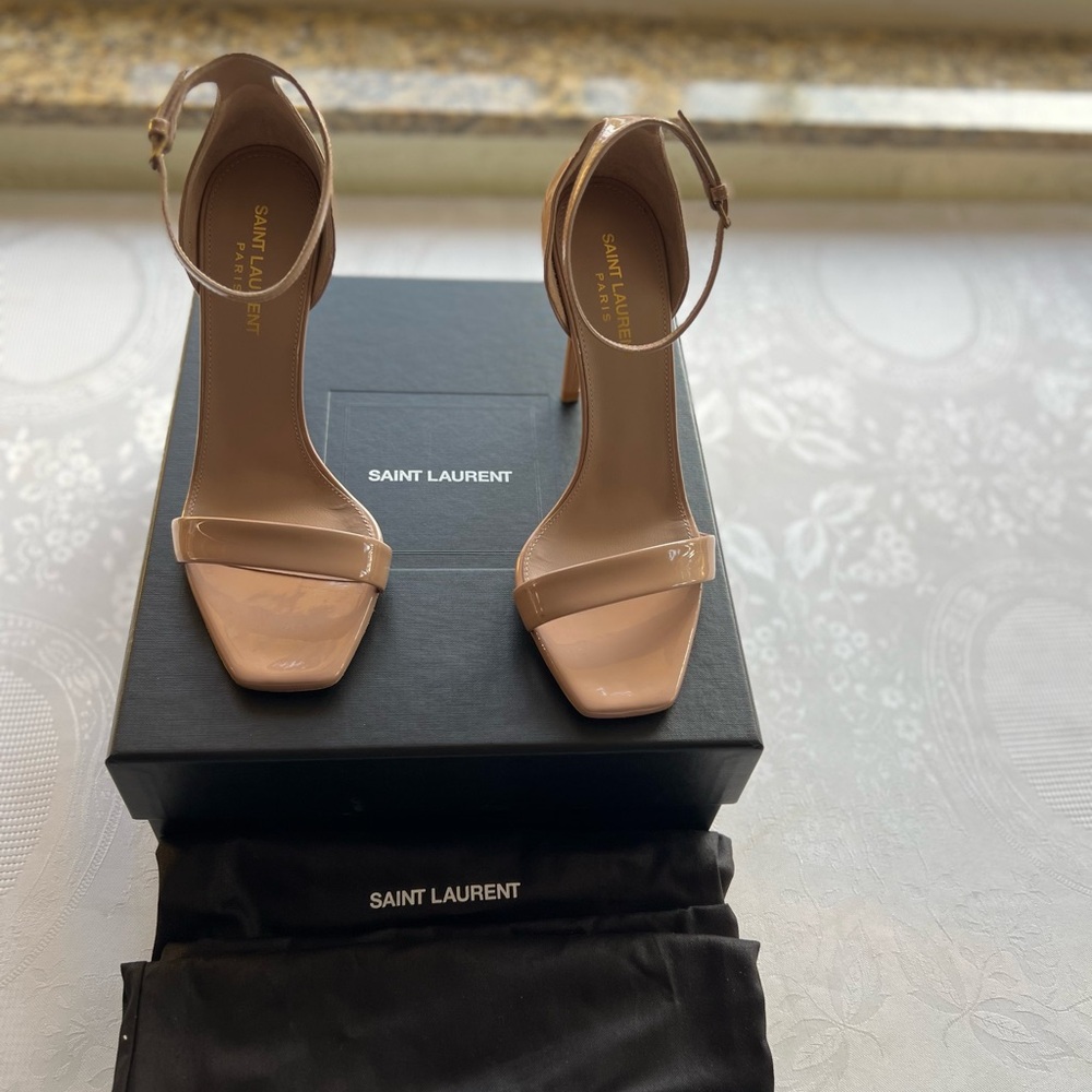 Saint Laurent Beige Women's Heels - Picture 15 of 16